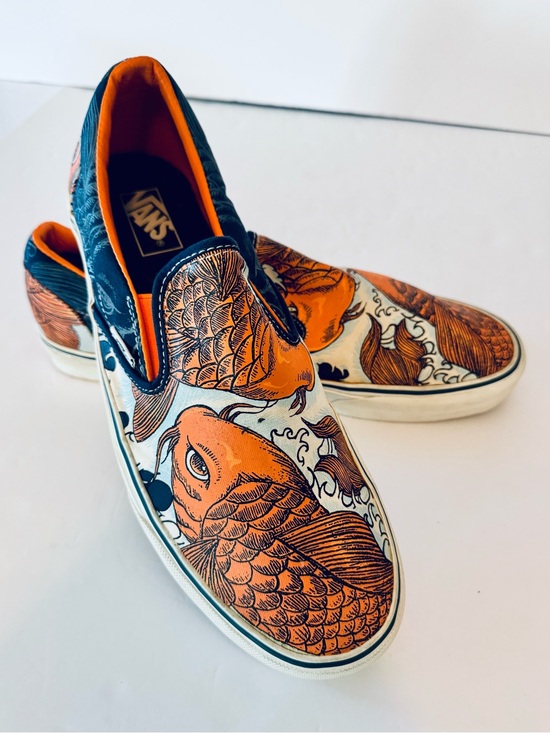 Vans Other - Vans Koi Fish Rare Retired Streetwear Slip-Ons- Unisex size Men’s 11.5 NWOT
